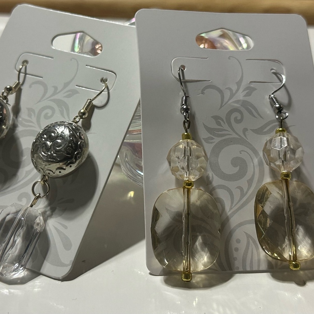 Elegant Silver and Gold Women's Earrings